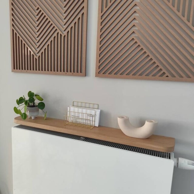 Etagere Sans Percer Étagère Radiateur Flottante Blanc - Sans