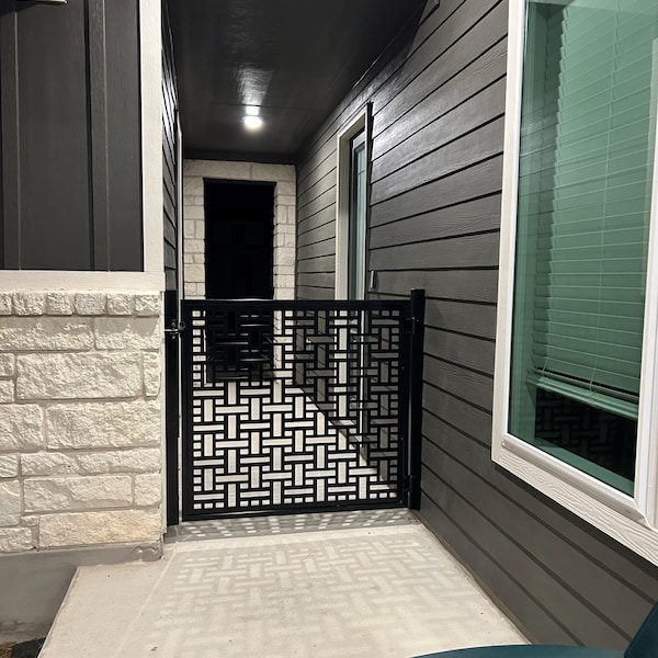 Aluminum Privacy Screen Panel, Metal Garden Fence Art, Outdoor ...