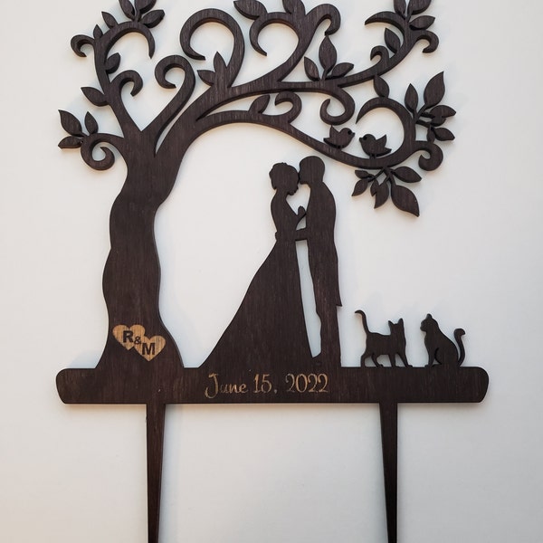 Wedding Cake Topper for Wedding Rustic Cake Topper Bride and Groom Last ...