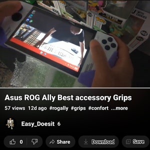 Asus ROG Ally Comfort Grip Case Accessories 3D Printed Multiple Colors 