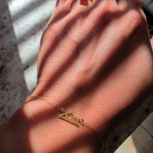 Customer photo, Mountain Range Bracelet