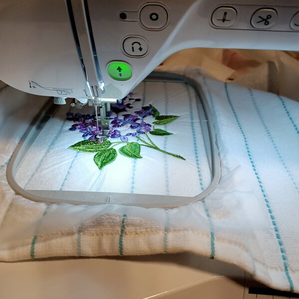 Lilac Blossom Machine Embroidery Design - 2 Sizes - Etsy