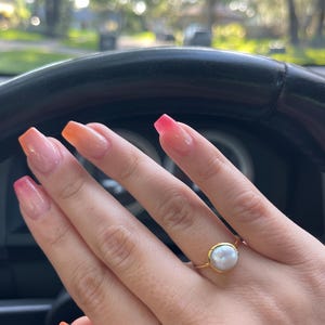 Customer photo from mary, Large Raw Pearl Ring