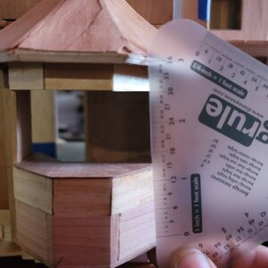 Dollhouse Miniature Scale Ruler / Converter Automatic Measuring Tool ...