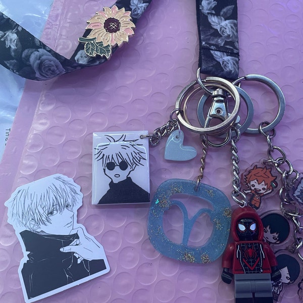 Satoru Gojo Necklace JJK Mech Gojo Satou Necklace Six Eyes