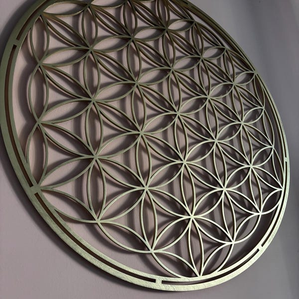 Flower of Life Wall Art, Chakra Wall Hanging, Sacred Geometry Decor ...
