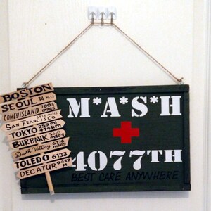 MASH 4077th Sign Post, Decorative Sign - Etsy Israel