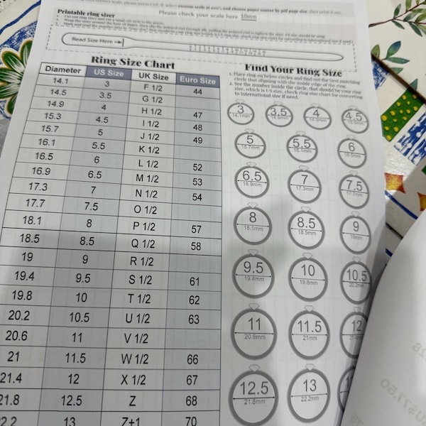 Déterminer La Taille De La Bague, Tableau Des Tailles De Bague Internationales, Comment Déterminer La Taille