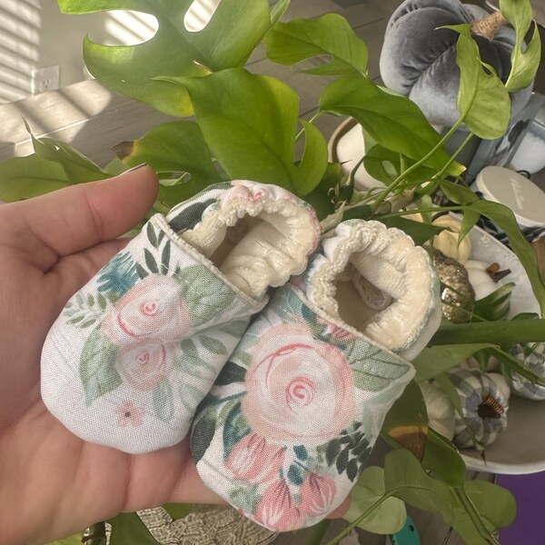 Cream Baby Shoes, Off-white Crib Booties, Special Occasion Natural ...