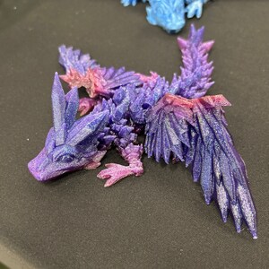 Baby Crystalwing Dragon, Cinderwing3D, Articulating Flexi Wiggle Pet, Print in Place, Fantasy· 3D File for 3D printing·Cults
