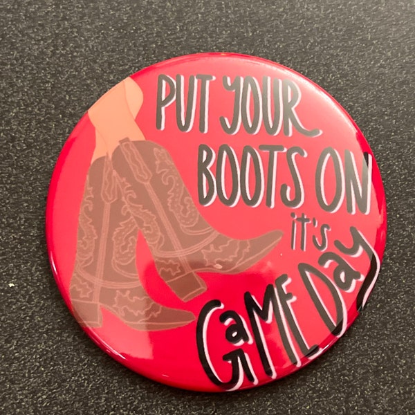 Red Game Day Tailgate Buttons | Game Day Pins | College Football ...