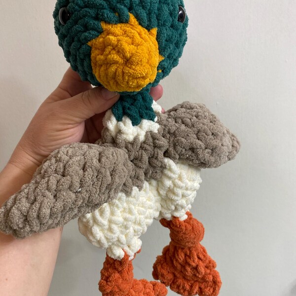 MINI Duke Duck Knotted Lovey — Crochet Duck PATTERN - Etsy
