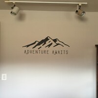 Mountain Wall Decal Adventure Awaits Wall Decal Nursery Wanderlust ...