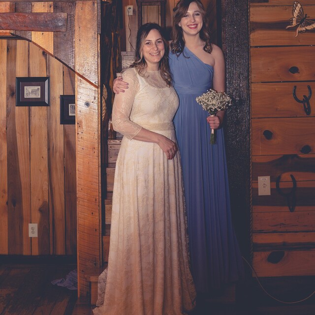 niagara blue bridesmaid dresses Dusty Blue Bridesmaid Gowns main image 1