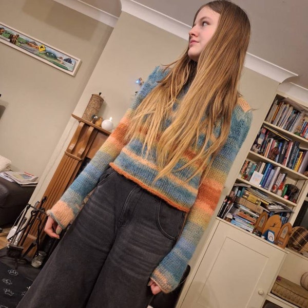Knitting Pattern Aura Top Etsy