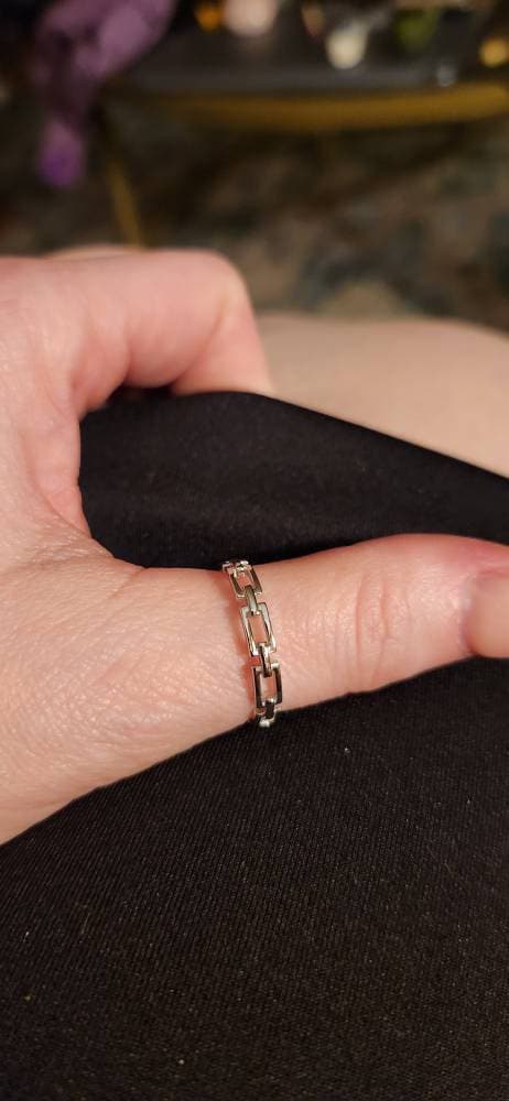 Chain Ring - Chain Link Ring - Statement Ring - Dainty Ring - Minimalist Ring - Stacking Ring - Delicate Ring - Gold Ring - SUTTON RING