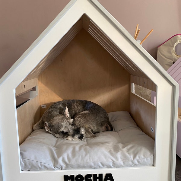 Modern Dog and Cat House Petso Coral Pink. Dog Bed, Cat Bed, Dog and