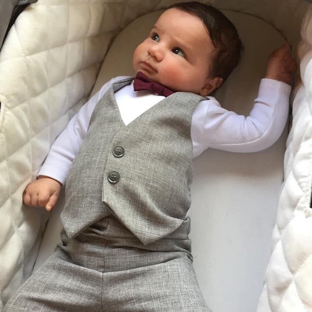 Baby Wedding Suit..Infant Suit Grey..Baby Ring Bearer..baby Etsy