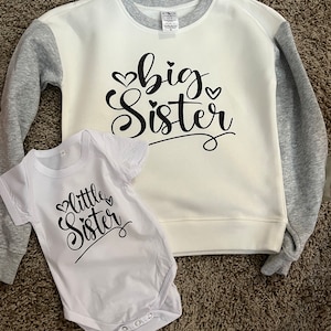 Big Sister Svg. Sister Outfit Svg, Sister Announcement Svg, Promoted to ...