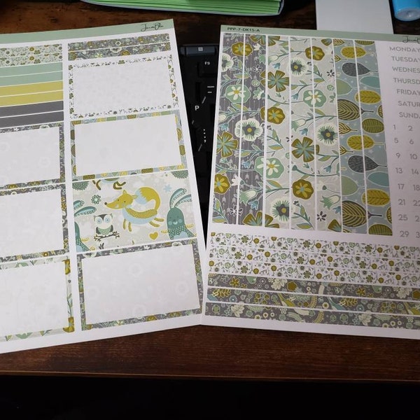 PRINTABLE Washi Strips Stickers Print and Cut Silhouette and Cricut ...