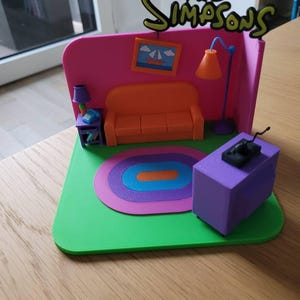 The Simpsons Living Room – Collectible Diorama - Etsy