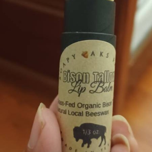Bison Tallow Lip Balm: Grass-fed Organic Beeswax - Etsy