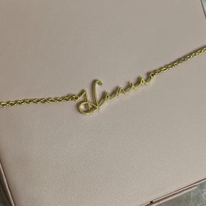 Personalized Silver Name Necklace,Custom Gold Plated Name Necklace, Personalized Name Jewelry for mum,Mothers Day Gift for mom,Birthday Gift