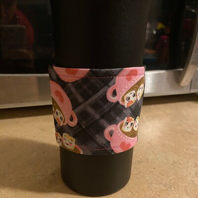 PDF Reusable Coffee Sleeve Sewing Pattern, Printable Download Tutorial ...
