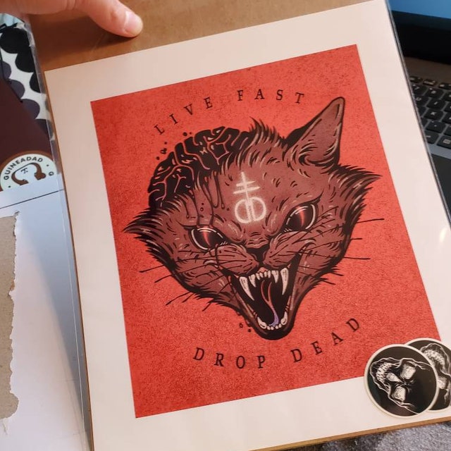 Drop Dead Kitty Brainz Inspired Print | Bring Me the Horizon