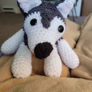 ハスキー犬の編みぐるみ編み図（PDFダウンロード） - Etsy 日本