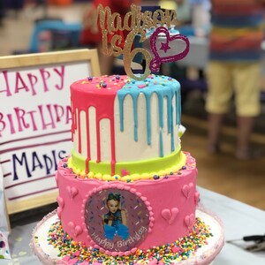 JOJO SIWA Custom Edible Image Cake Topper Jojo Siwa Edible | Etsy