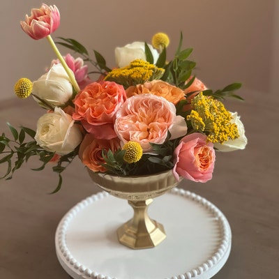 Clear Compote Bowl, Clear Compote Vase, Pedestal Vase, Wedding ...