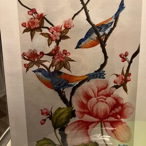 Chinoiserie Art Print/chinoiserie Wall Art/chinoiserie Painting