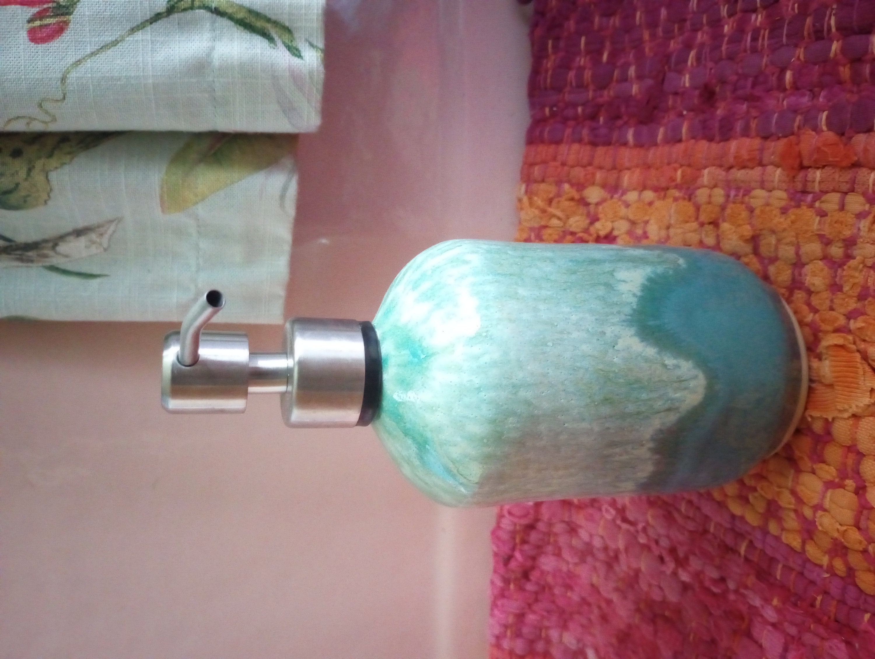 Stoneware Soap Dispenser,  Soap Dispenser With Pump, Handmade Soap Dispenser, Ceramic Soap Dispenser,  Bathroom Decor
