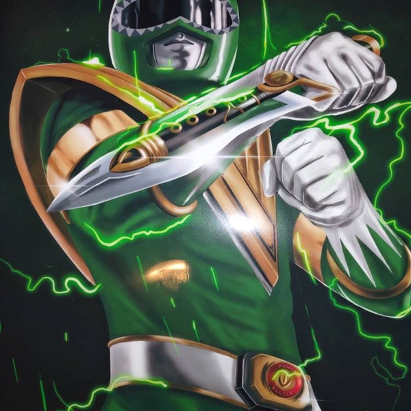 Green Power Ranger 8.5 X 11 in Print - Etsy