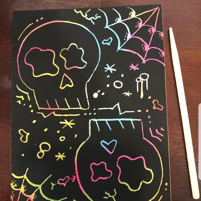 Kit De 11 Outils De Dessin à Gratter, Comprenant Un Gant D'artiste, Un Sac à Outils, Des Stylos De Coloriage à Gratter, Un Stylet En Plastique Et En Bois, Un Grattoir, Un