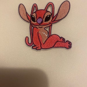 Lilo And Stitch Tongue Out Patch Blue Alien Experiment Embroidered Iron On  – Patch Collection