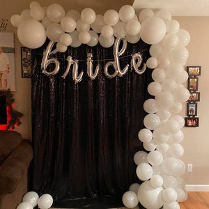 Bride Silver Script Letter Balloonbridal Shower Decorbridal - Etsy