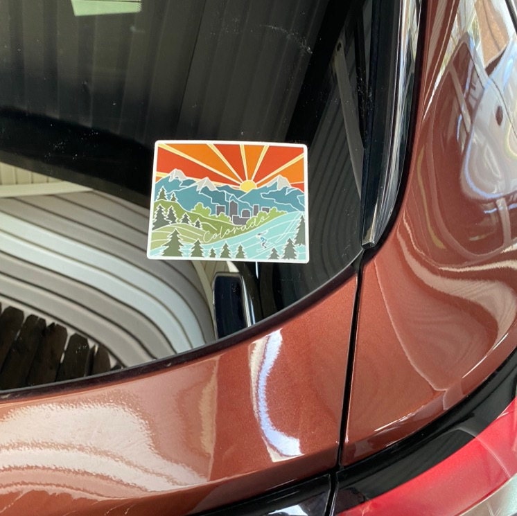 Colorado Durable Sticker | High Quality Bumper Sticker | United States Vinyl Decal | Weatherproof Sticker | Water Bottle Sticker | 4&quot;