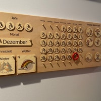 Montessori Kalender für Kinder aus hochwertigem Buchenholz - Etsy.de