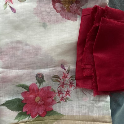 Crimson Charm Cotton Coord Set