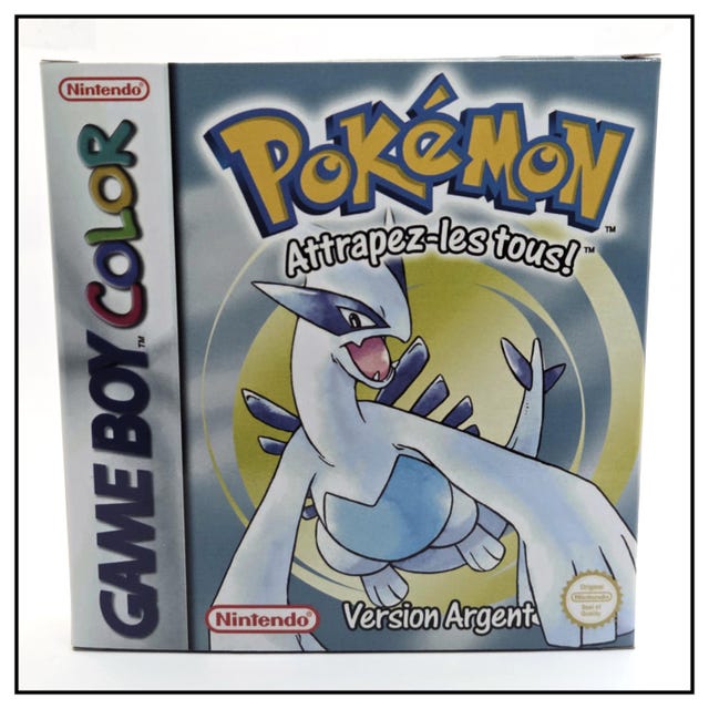 Pokemon Argent Box for Game Boy Nintendo - FR Version - HQ - Inner