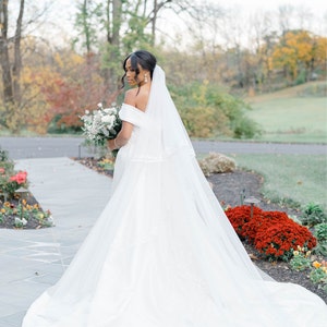 Royal Length Veilbridal Veilwedding Veilveil With Etsy