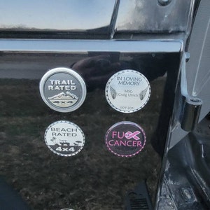 Tufskinz Fun Rated Badges Brushed Silver 1 Piece Kit 