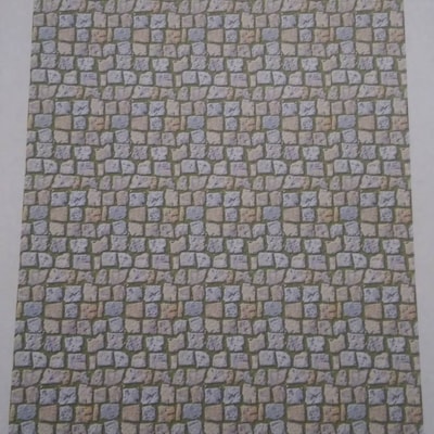 Dollhouse 1/12 Printable Floor Conservatory Flooring Paving Stones ...
