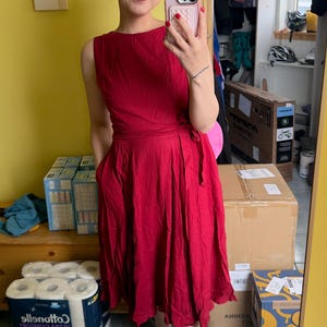 western flare dresses London Times 3/4 Sleeve Seamed Side Tab Fit & Flare Midi Dress