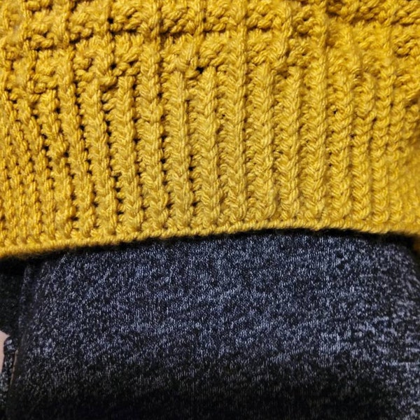 Knitting Pattern // Thermal Waffle Stitch Oversized Cardigan Pockets ...
