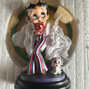 Gorgeous Collectible and Vintage Betty Boop Hippie, Figurine by
