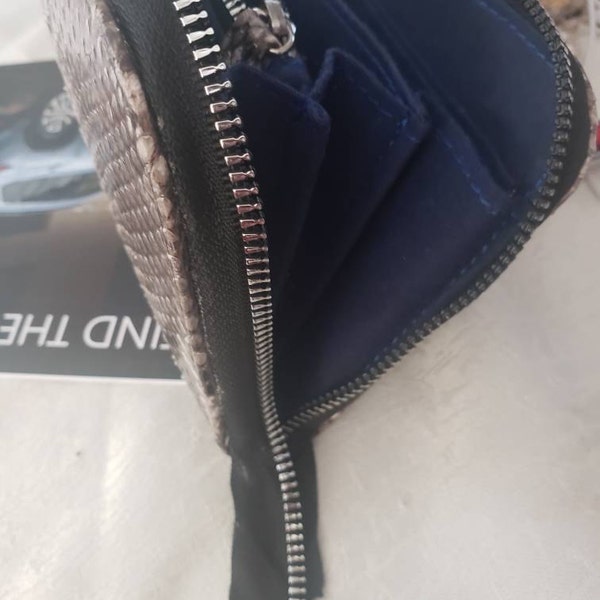 Genuine Real Phyton Snake Skin Leather Women's Wallet Handmade - Etsy