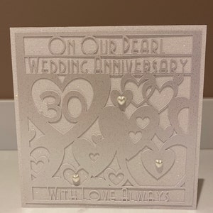 LARGE Our Golden Wedding Anniversary Card 50th Handmade | Etsy UK